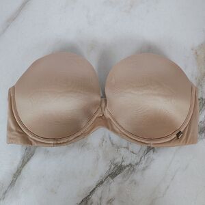 Victoria's Secret Very Sexy Multiway Strapless Push Up Bra, Tan, Sz 34DD